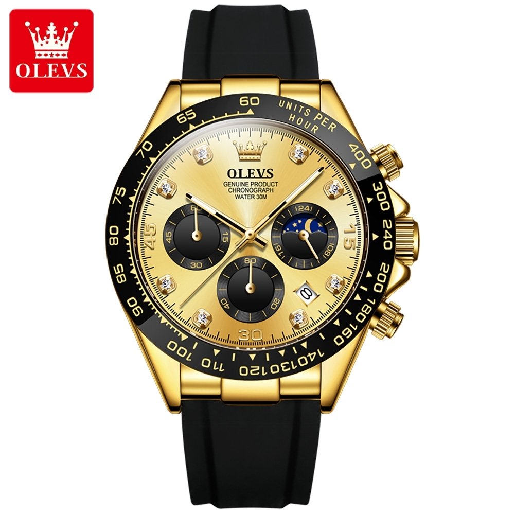 OLEVS bracelet en Silicone multifonction GOLD – Image 2