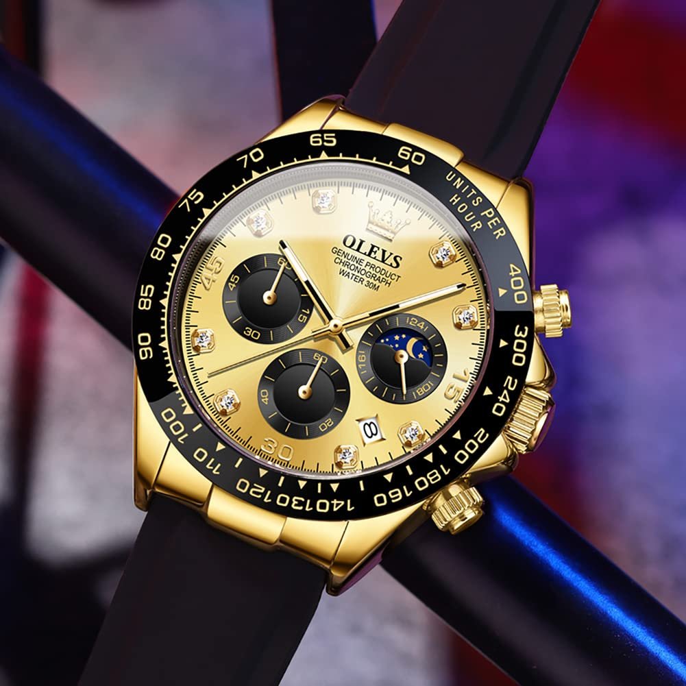 OLEVS bracelet en Silicone multifonction GOLD – Image 3