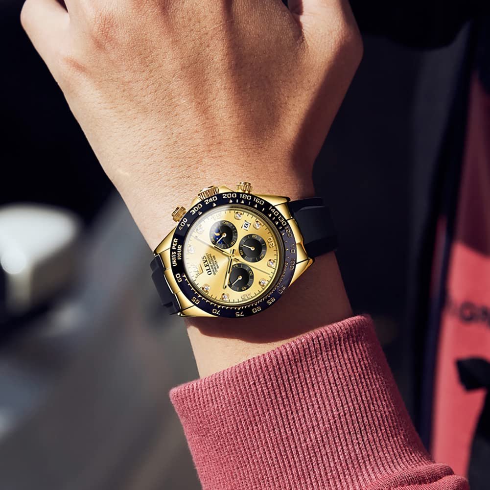 OLEVS bracelet en Silicone multifonction GOLD – Image 6